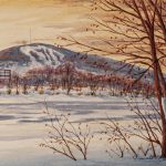 Crépuscule sur le Mont Bellevue, 2004 – Donald CÔTÉ  [1920 – 2016] 